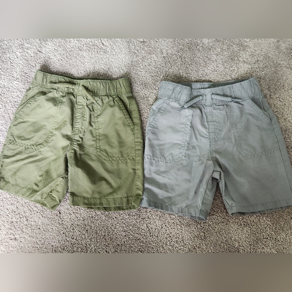 Okie Dokie Boys Flat Front Short Bundle, Size 18M Pockets Elastic Waist